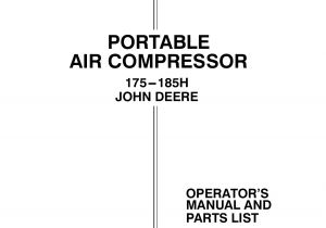 Sullair 185 Wiring Diagram Portable Air Compressor Manualzz Com