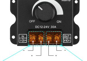 Supernight Voltage Regulator Wiring Diagram Supernighta Pwm 0 100 Brightness Knob On Off 30a Dimmer for Led