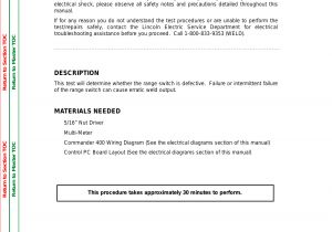 Sure Bail Float Switch Wiring Diagram Lincoln Electric Commander 400 Svm133 B Users Manual Svm133b