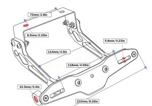 Suzuki Dl1000 Wiring Diagram Motorrad Einstellbaren Winkel Aluminium License Nummernschild Halter