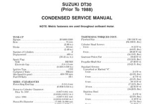 Suzuki Dt40 Wiring Diagram Suzuki Dt40 after 1983 Service Repair Manual
