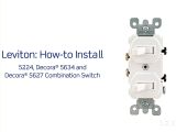 Switch Plug Combo Wiring Diagram Leviton Double Switch Wiring Diagram Wiring Diagram Blog