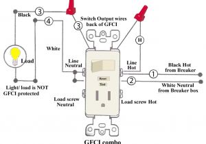 Switch Receptacle Combo Wiring Diagram Wiring A Light Switch and Gfci Schematic Free Download Wiring Diagram
