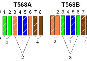 T568b Wiring Diagram Patch Panel On Straight Through Ethernet Pin Out for T568b Crossover Cable