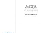 Tektone Nurse Call Wiring Diagram Tek Carea 400 Nurse Call System Installation Manual Manualzz Com