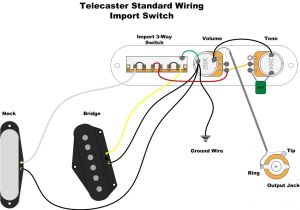 Tele Wiring Diagrams Standard Telecaster Wiring Diagram Sample