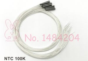 Thermistor Wiring Diagram Us 14 1 6 Off Ntc 3950 100k thermistor Temperature Sensor 100k Ohm Probe 3mm 20mm Probe 500mm Wire 10 Pcs In Temperature Instruments From tools On