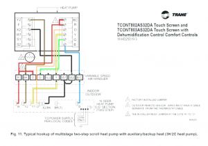 Thermostat to Furnace Wiring Diagram 7 Wire thermostat Wiring Diagram for Trane Wiring Diagram Center