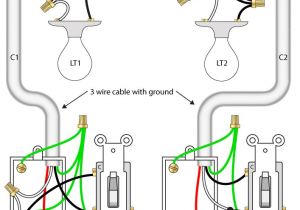Three Way Switch Wiring Diagrams One Light Outlet Wiring Two Light and Porch Wiring Diagram Page