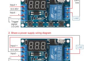Time Delay Relay Wiring Diagram Relay Module 6 30v Multifunction 1 Channel Relay Delay Off On Off