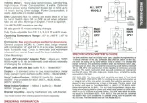 Tork Ew103b Timer Wiring Diagram Spec Sheet