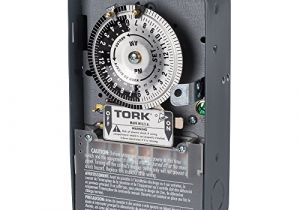Tork Time Clock Wiring Diagram Nsi Industries tork 1109a Indoor 40 Amp Multi Volt Mechanical Lighting and Appliance Timer 24 Hour Programming Multiple On Off Settings