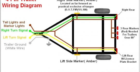 Trailer Wiring Diagram 4 Wire Chevy 4 Pin Trailer Wiring Diagram Schema Diagram Database