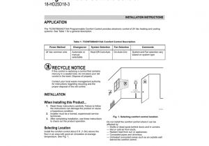 Trane Zone Sensor Wiring Diagram Trane Tcont800 thermostat Installation Manual Manualzz