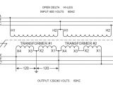 Transformer Wiring Diagram 480 to 120 Open Delta Transformer Wiring