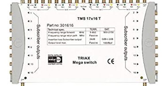 Triax Multiswitch Wiring Diagram Triax Tms 17 X 16 T Cascade Multiswitch Amazon Co Uk Electronics