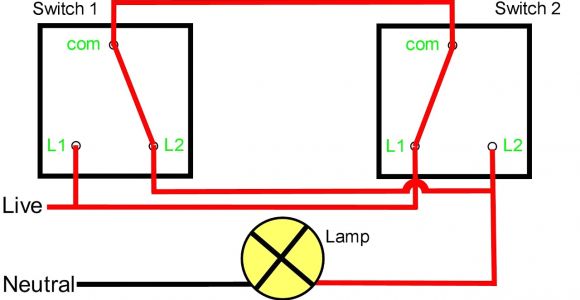 Two Way Lighting Circuit Wiring Diagram Two Way Light Switching Explained Youtube