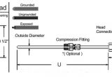 Type J thermocouple Wiring Diagram K Type Ss 304 Diameter 12 assemblied thermocouple for Industrial