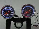 Universal Motorcycle Speedometer Wiring Diagram Amazon Com Iztoss Universal Led Motorcycle Tachometer Odometer
