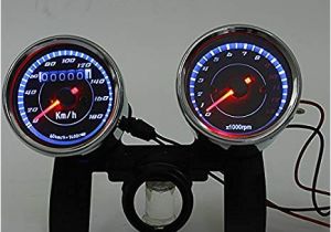 Universal Motorcycle Speedometer Wiring Diagram Amazon Com Iztoss Universal Led Motorcycle Tachometer Odometer