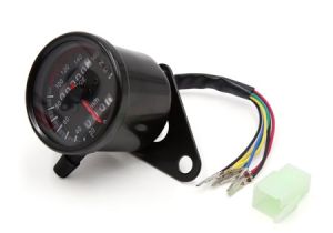 Universal Motorcycle Speedometer Wiring Diagram Universal Motorcycle 0 160km H Black Dual Speedometer Odometer Gauge