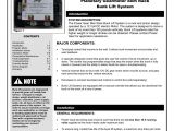 Up Down Stop Wiring Diagram Installation and Service Manual Slim Rack Bunk Lift System with