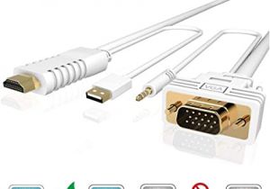 Vga Wall Plate Wiring Diagram Amazon Com Hdmi to Vga 10ft Cable Adapter with sound Foinnex Active