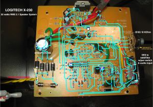 Volume Control Speaker Wiring Diagram Logitech X 230 Subwoofer Volume Knob too Much Bass Add