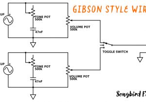 Volume Control Wiring Diagram Volume and tone with Single Pickup Wiring Diagram Wiring Diagram