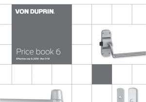 Von Duprin Chexit Wiring Diagram Von Duprin 2018 Price Book as Of 7 9 18 July