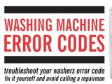 Washing Machine Wiring Diagram Pdf Washing Machine Error Codes Front Load and top Load Washers