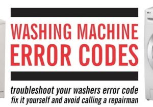 Washing Machine Wiring Diagram Pdf Washing Machine Error Codes Front Load and top Load Washers