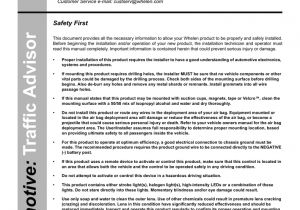 Whelen Traffic Advisor Wiring Diagram Installation Guide Super Led Traffic Advisor Model S Tam65 Tam85