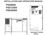 Winco Generator Wiring Diagram 60706 126 Operators Manual Pss8000 Winco Generators