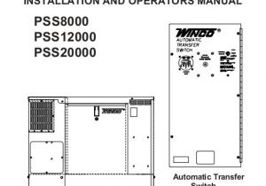 Winco Generator Wiring Diagram 60706 126 Operators Manual Pss8000 Winco Generators