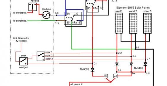 Wind Generator Wiring Diagram Wind Generator and solar Wiring Diagram solar Power Alternative
