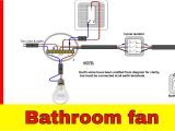 Wiring A Bathroom Fan and Light Diagram How to Wire Bathroom Fan Uk Youtube