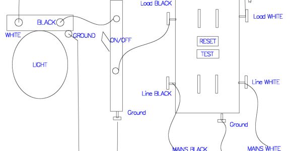 Wiring A Light Switch and Outlet together Diagram Gfci Receptacle with A Light Fixture with An On Off Switch In