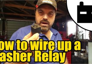 Wiring Diagram for 3 Pin Flasher Unit How to Wire Up A Flasher Relay 1927 Youtube