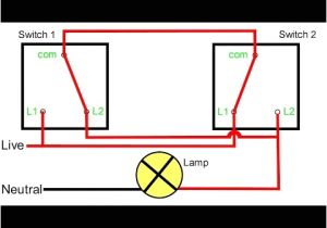 Wiring Diagram for A Two Way Switch Two Way Light Switching Explained Youtube