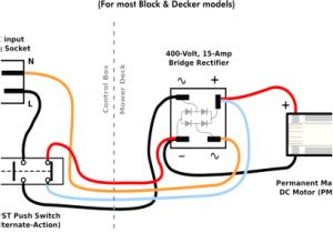 Wiring Diagram for Black and Decker Electric Lawn Mower Wiring Dc Diagram Motor M 175310 Wiring Diagram Basic