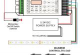 Wiring Diagram for Led Strip Lights 4 Channel Led Controller with Rf Remote 12 24vdc