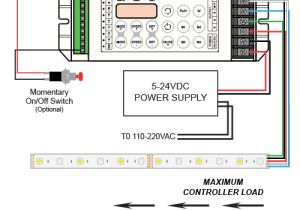 Wiring Diagram for Led Strip Lights 4 Channel Led Controller with Rf Remote 12 24vdc