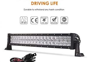 Wiring Diagram for Light Bar Amazon Com Auxbeam 22 Inch Led Light Bar Curved 120w Led Off Road