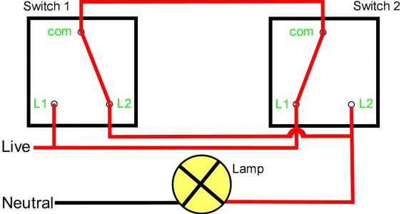Wiring Diagram for Two Way Light Switch Two Way Light Switching Explained Youtube