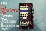 Wiring Diagram Mccb Motorized Sizing the Dol Motor Starter Parts Contactor Fuse Circuit Breaker