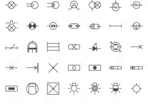 Wiring Diagram Symbols Download Electric Symbols Set Of Lighting Stock Vector Illustration Of