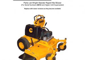 Wright Stander Wiring Diagram Parts List Wright Stander Rapid Hite Mower 43612 Manualzz Com