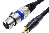 Xlr Male to Xlr Female Wiring Diagram Amazon Com Tisino Xlr to 3 5mm 1 8 Inch Stereo Microphone Cable