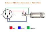 Xlr Wiring Diagram Balanced Tisino Mini Jack 3 5mm 1 8 Inch Trs Male to Xlr Male Balanced Interconnect Audio Cable 5 Feet